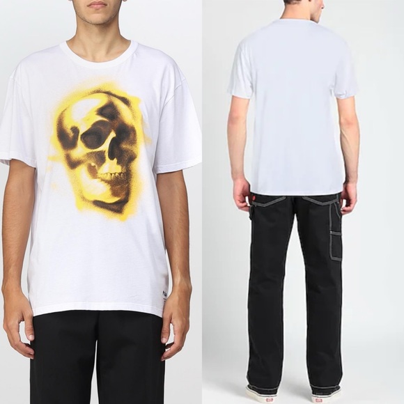 Alexander McQueen Spray Paint Skull Tee Size Large Men’s Unisex NEW NWOT - Picture 2 of 9